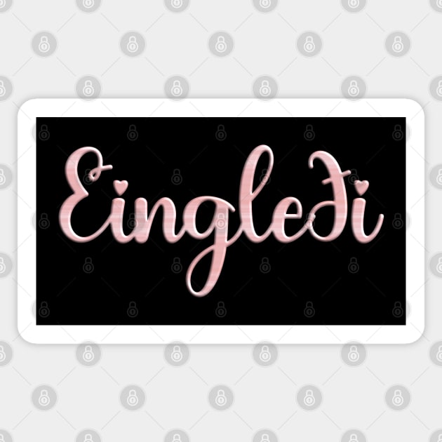 Eingledi Single Life Contentment Pink Sticker by Miozoto_Design